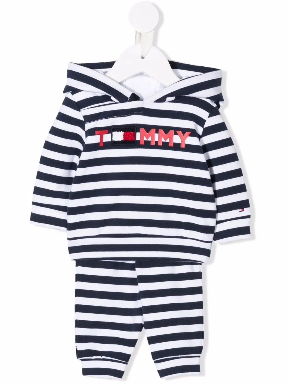 

Tommy Hilfiger Junior traje deportivo con motivo de rayas - Azul