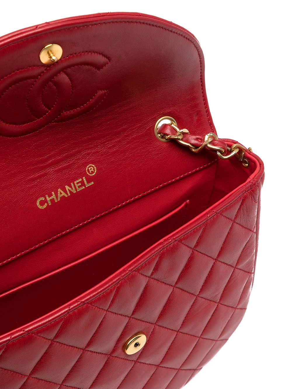 фото Chanel pre-owned стеганая сумка на плечо jumbo 1990-х годов