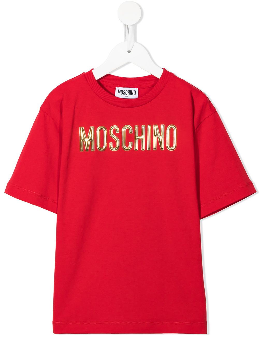 фото Moschino kids футболка с логотипом