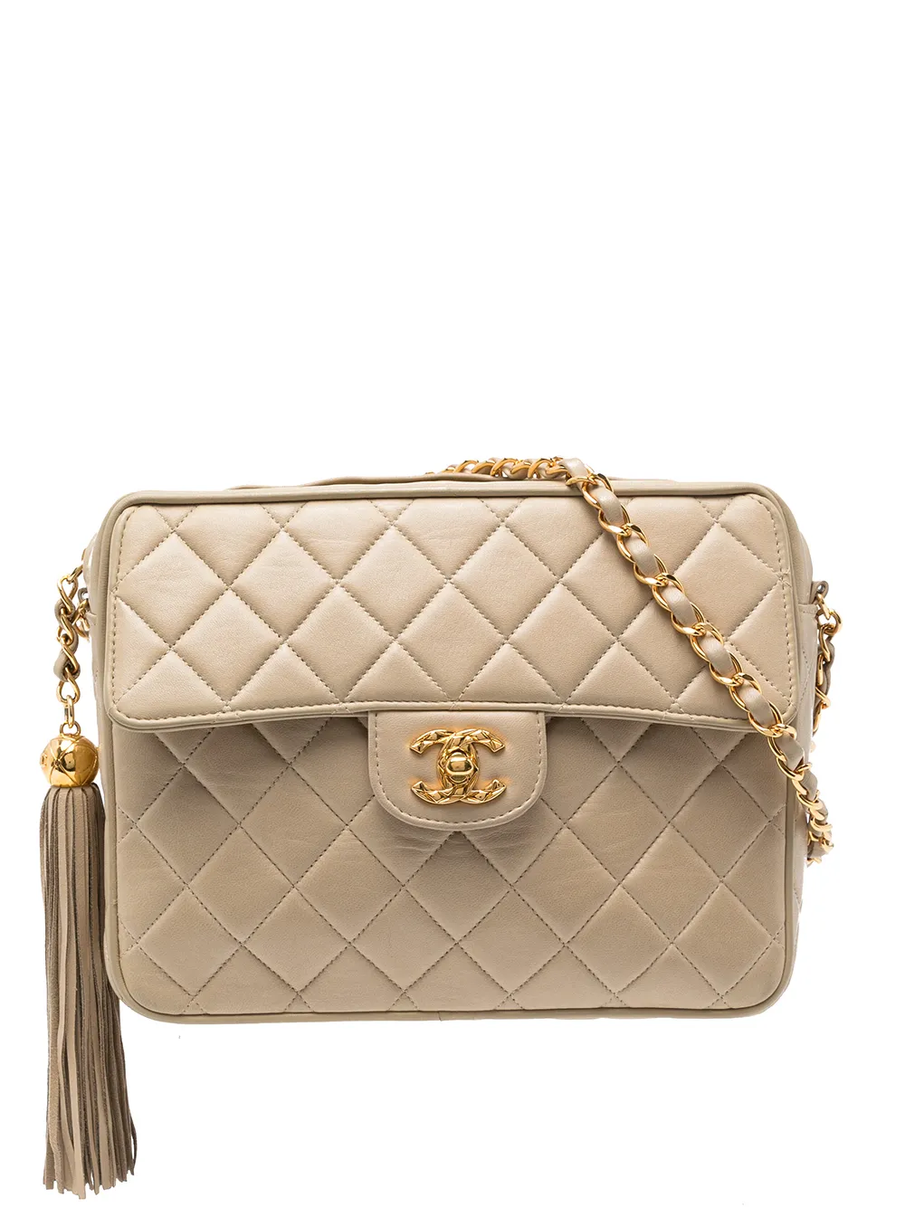 

Chanel Pre-Owned bolsa cámara con capitonado de rombos 1992 - Marrón