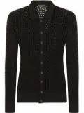 Dolce & Gabbana open knit wool cardigan - Black