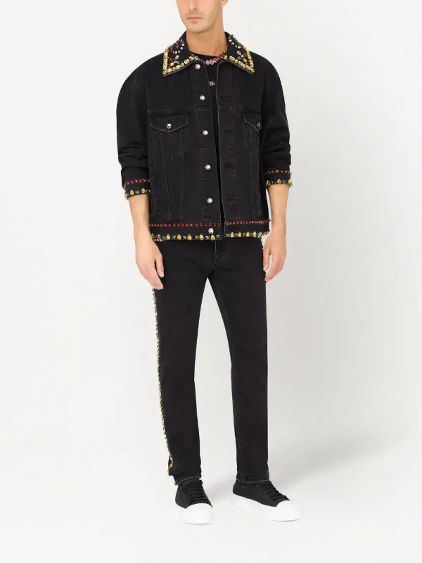 Jean Skinny Homme Dolce & Gabbana Fall 2016 - Taille M (32x31), Broderie Cristal - Occasion Très Bon état