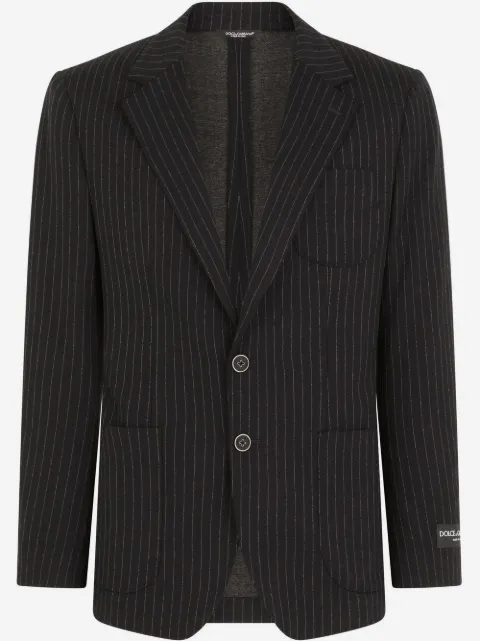 Dolce & Gabbana pinstriped single-breasted blazer