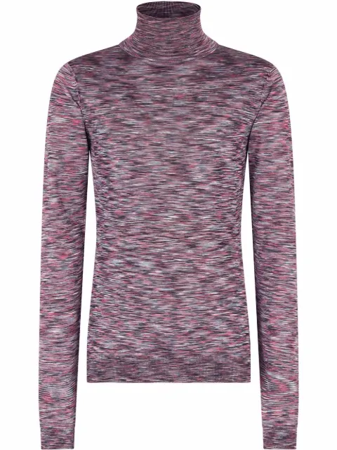 Dolce & Gabbana marl knit roll neck jumper