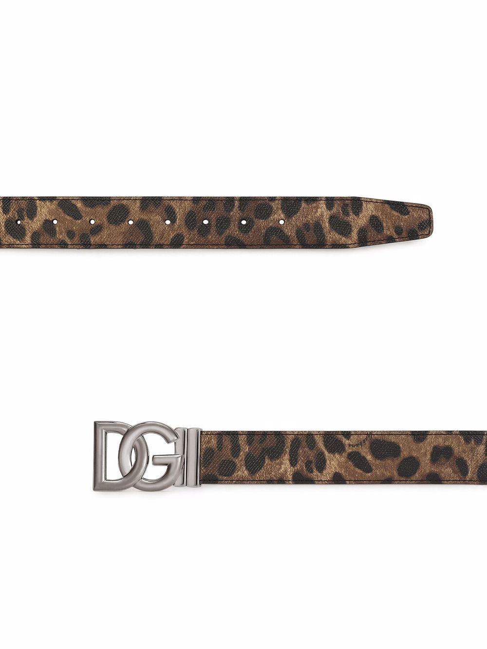 фото Dolce & gabbana ремень с леопардовым принтом и логотипом