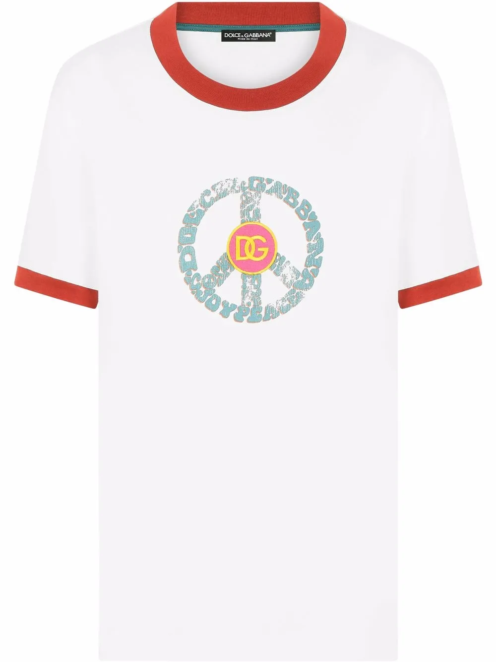 

Dolce & Gabbana playera con logo estampado - Blanco