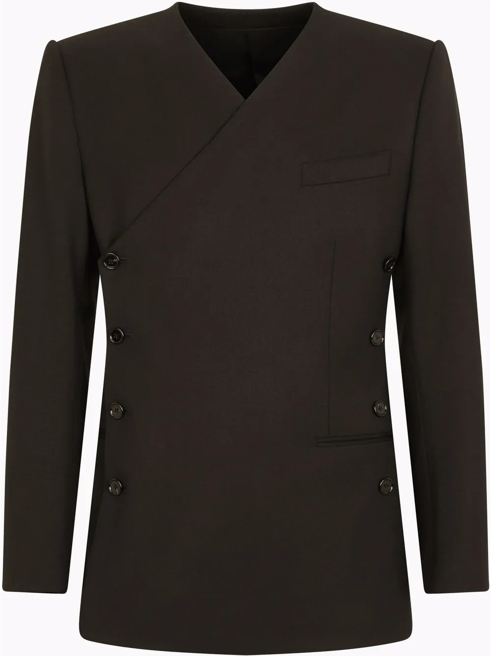 

Dolce & Gabbana blazer cruzado con botones laterales - Negro