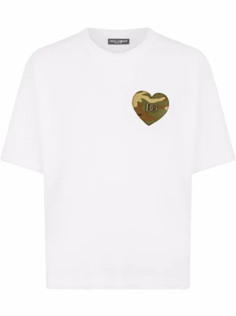 Dolce & Gabbana camouflage heart T-shirt