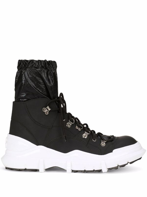 dolce and gabbana lace up boots