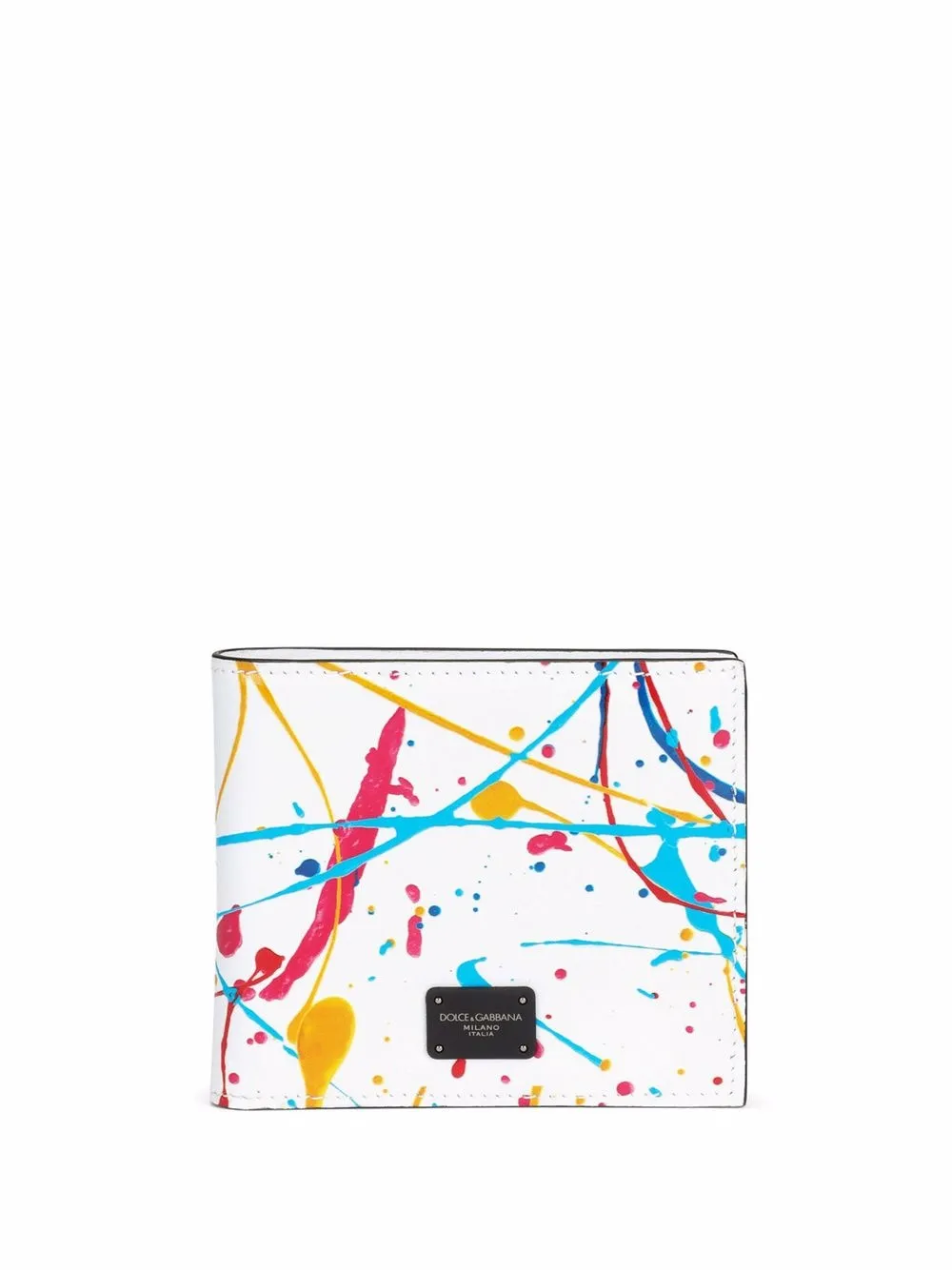 

Dolce & Gabbana abstract-print bi-fold wallet - White