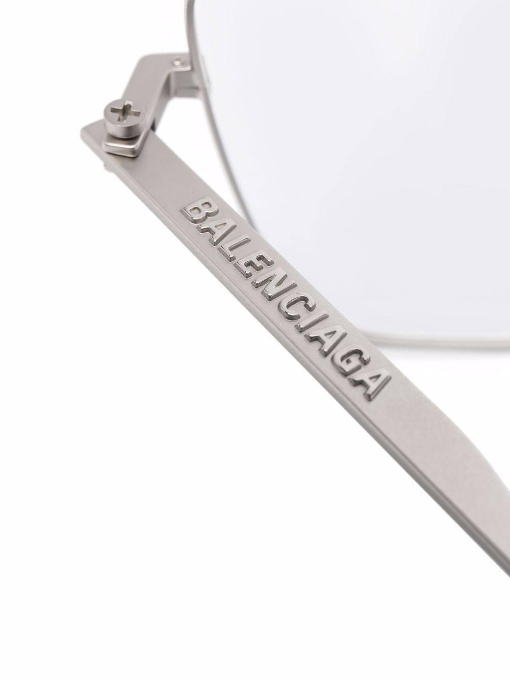 фото Balenciaga eyewear массивные солнцезащитные очки в геометричной оправе