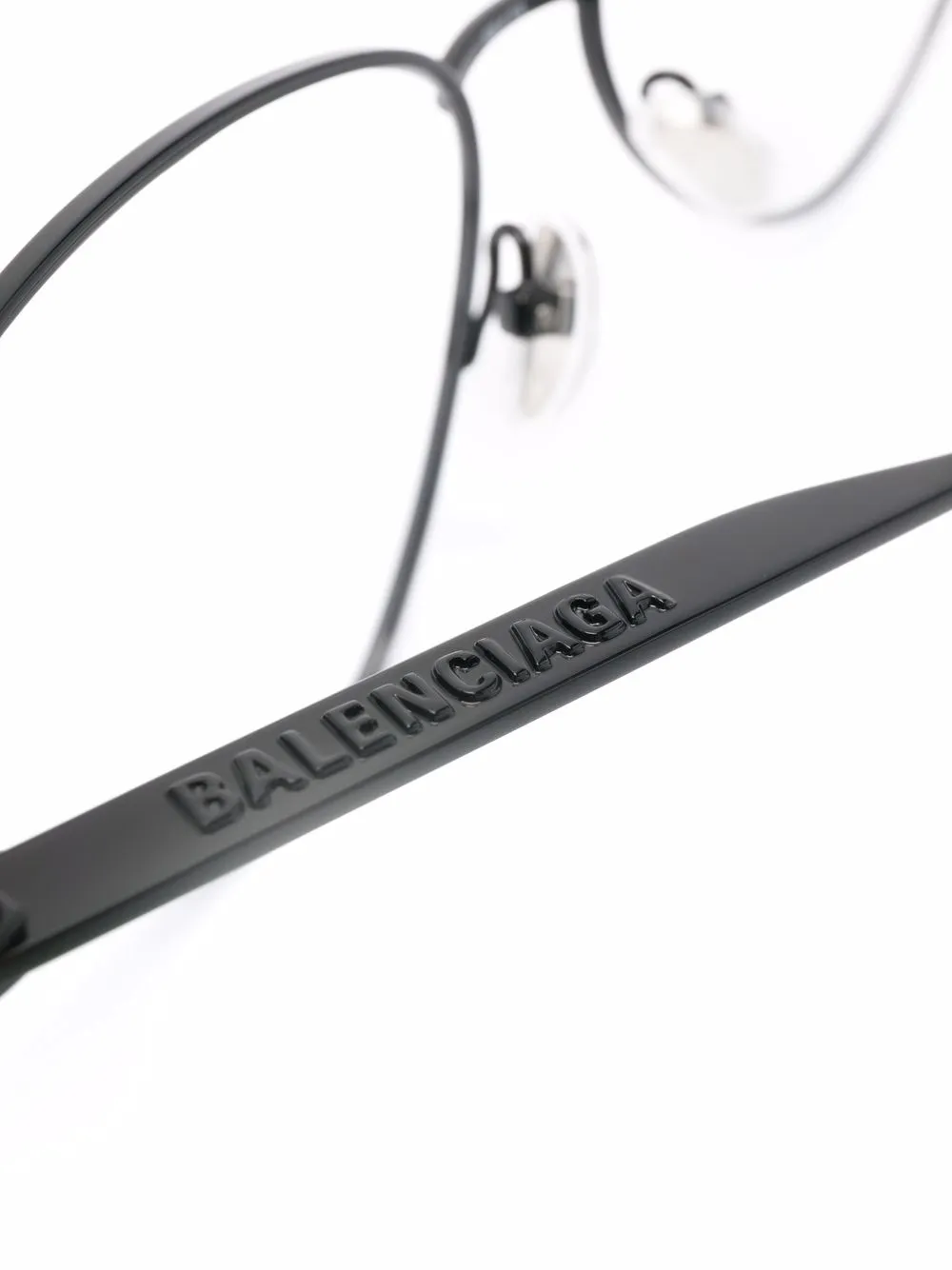 фото Balenciaga eyewear очки в оправе 'кошачий глаз' с логотипом