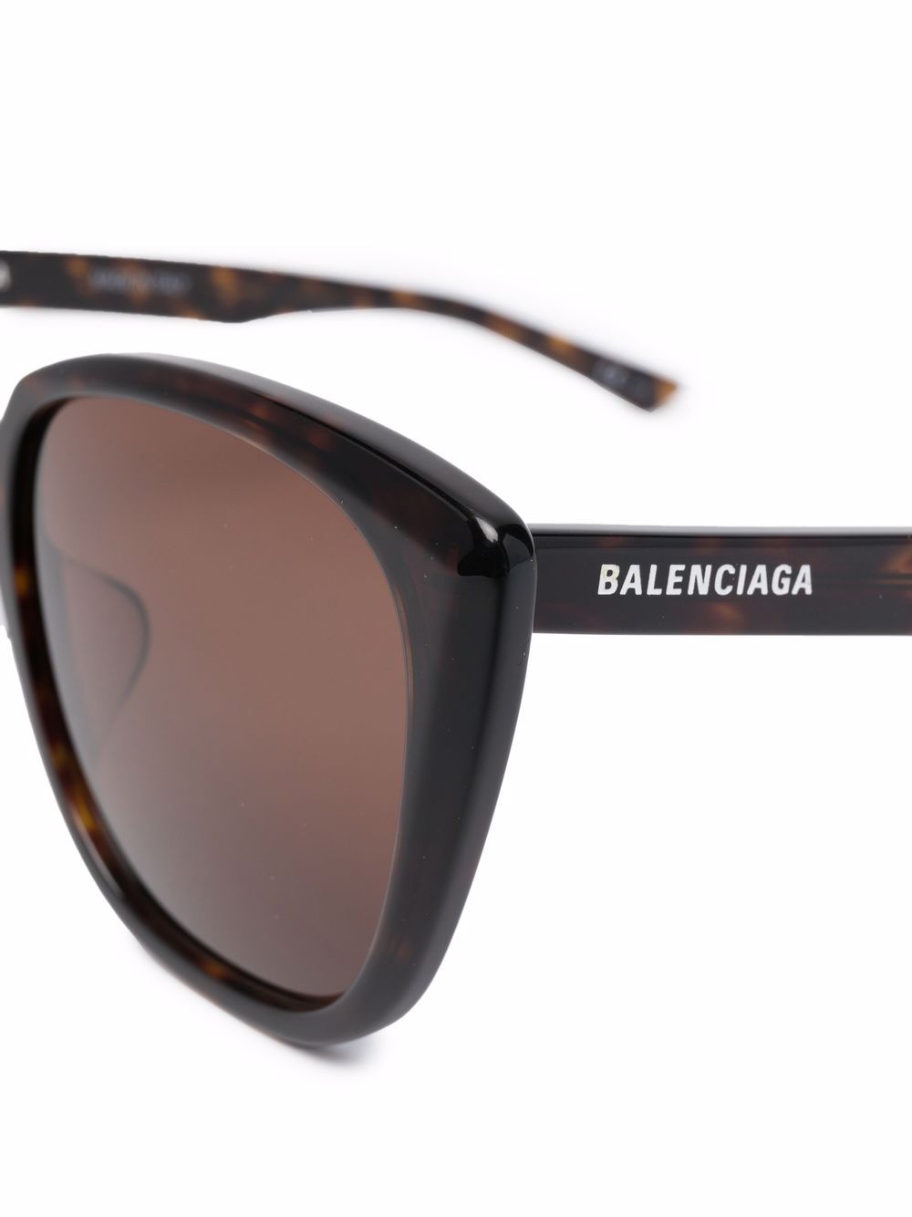 фото Balenciaga eyewear солнцезащитные очки в квадратной оправе черепаховой расцветки