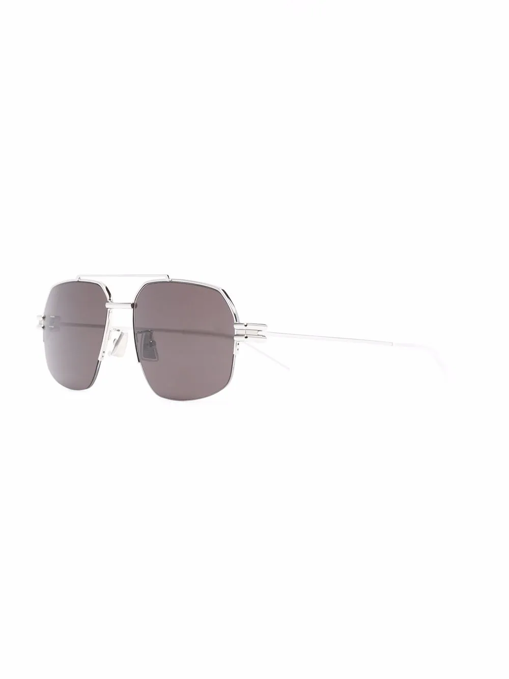 Bottega Veneta Eyewear Zonnebril met piloten montuur - Zilver