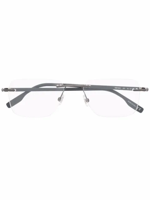 Montblanc matte-effect frameless glasses 