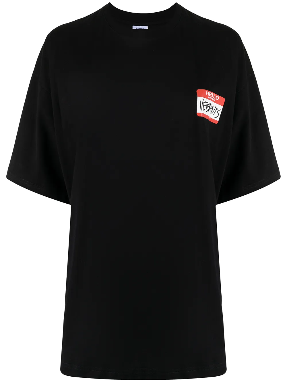 

VETEMENTS playera con logo estampado - Negro