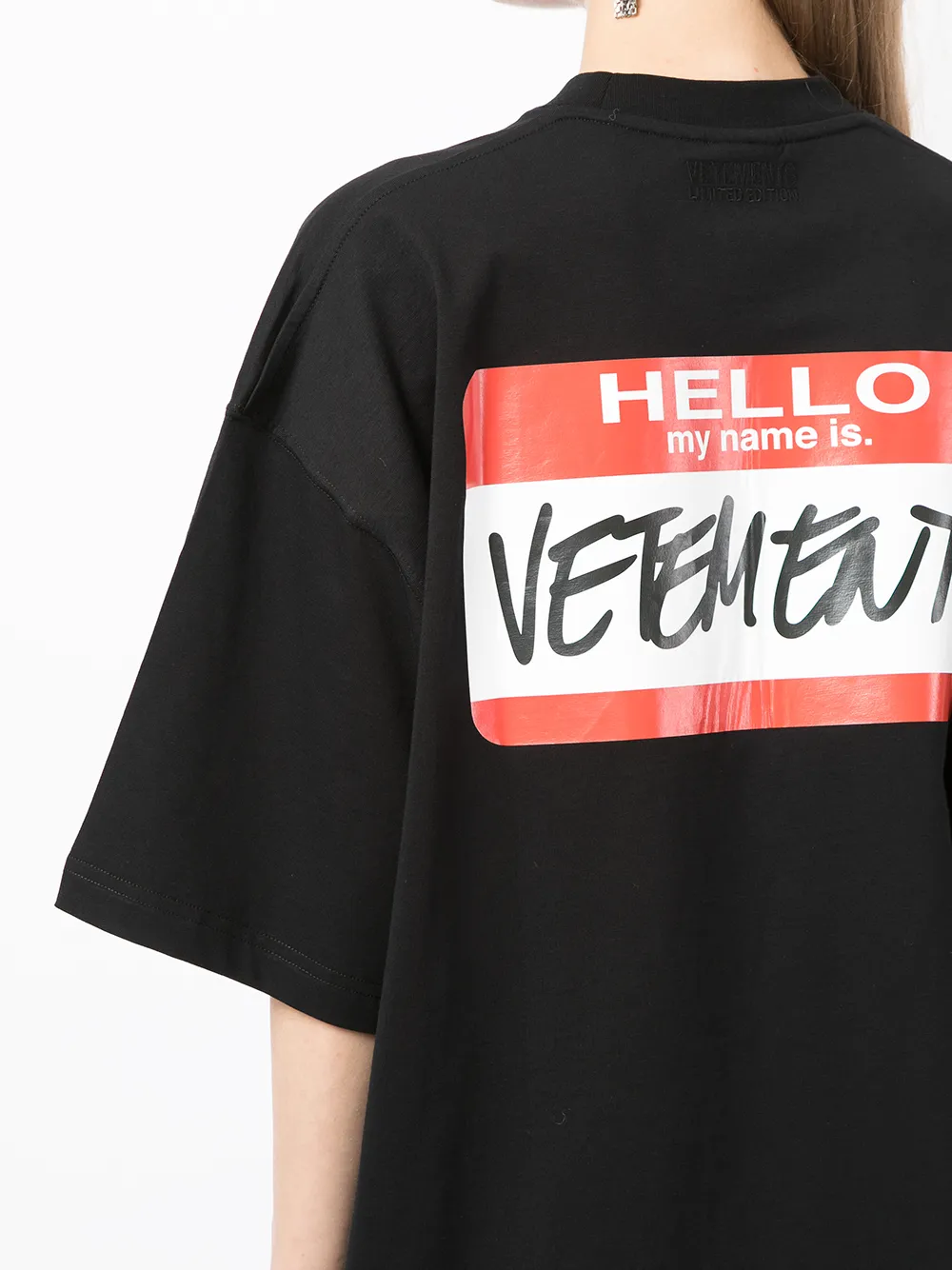 фото Vetements футболка с логотипом