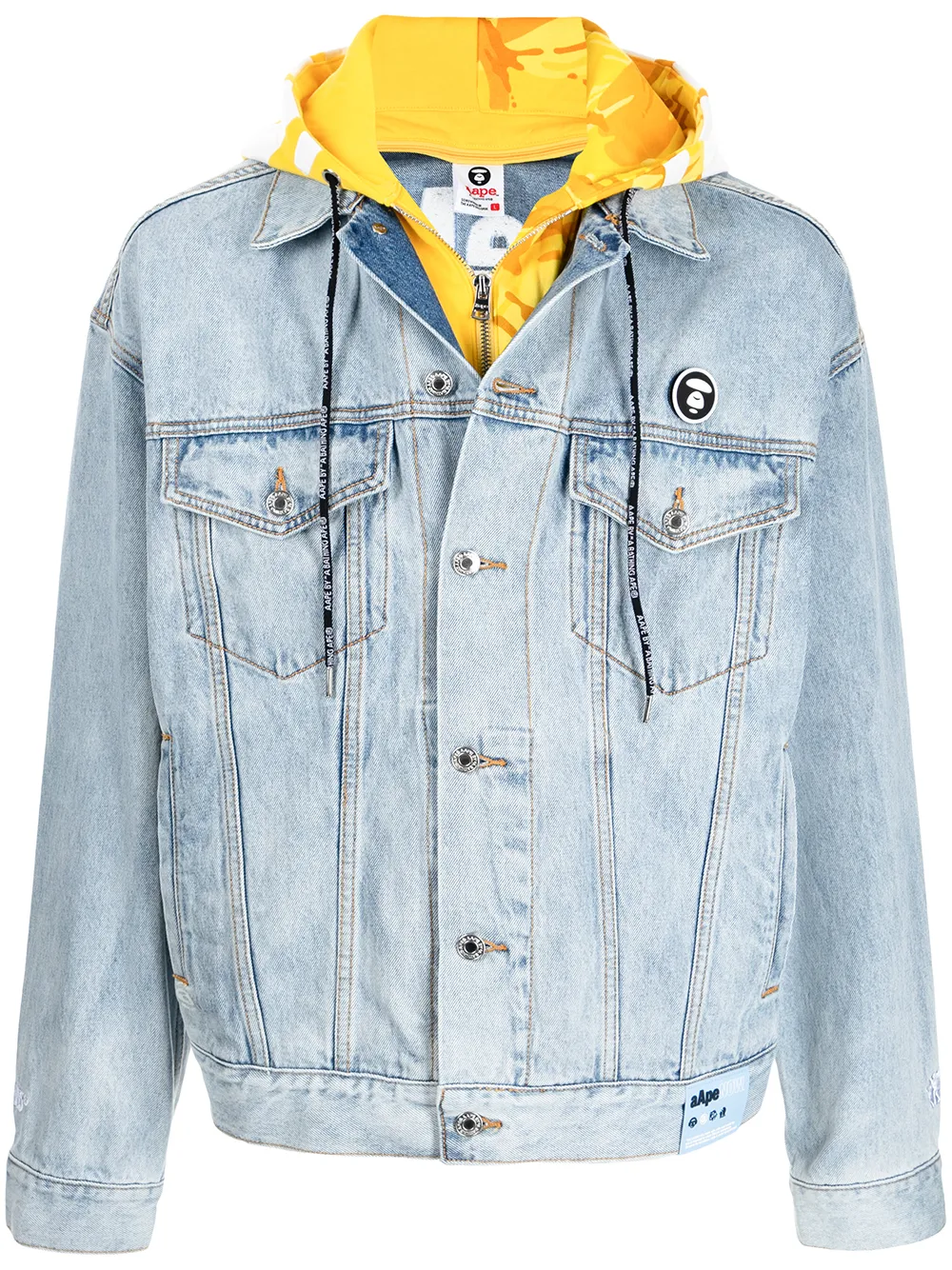 logo-badge denim jacket