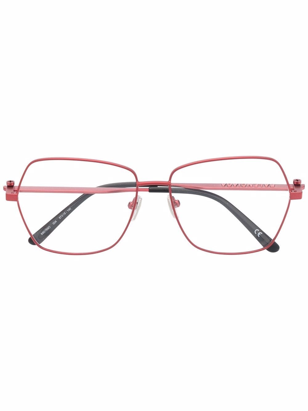 фото Balenciaga eyewear массивные солнцезащитные очки в геометричной оправе