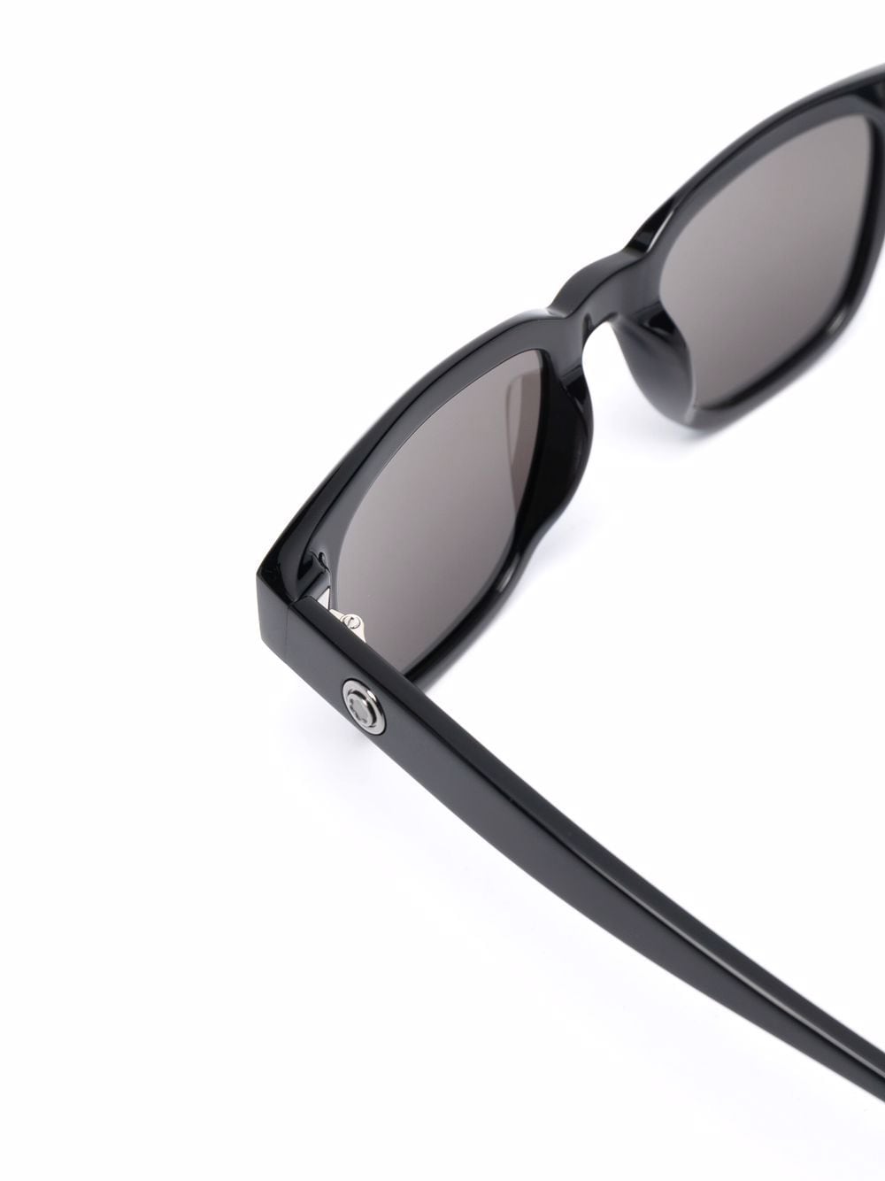 Shop Montblanc Tinted Square-frame Sunglasses In Black