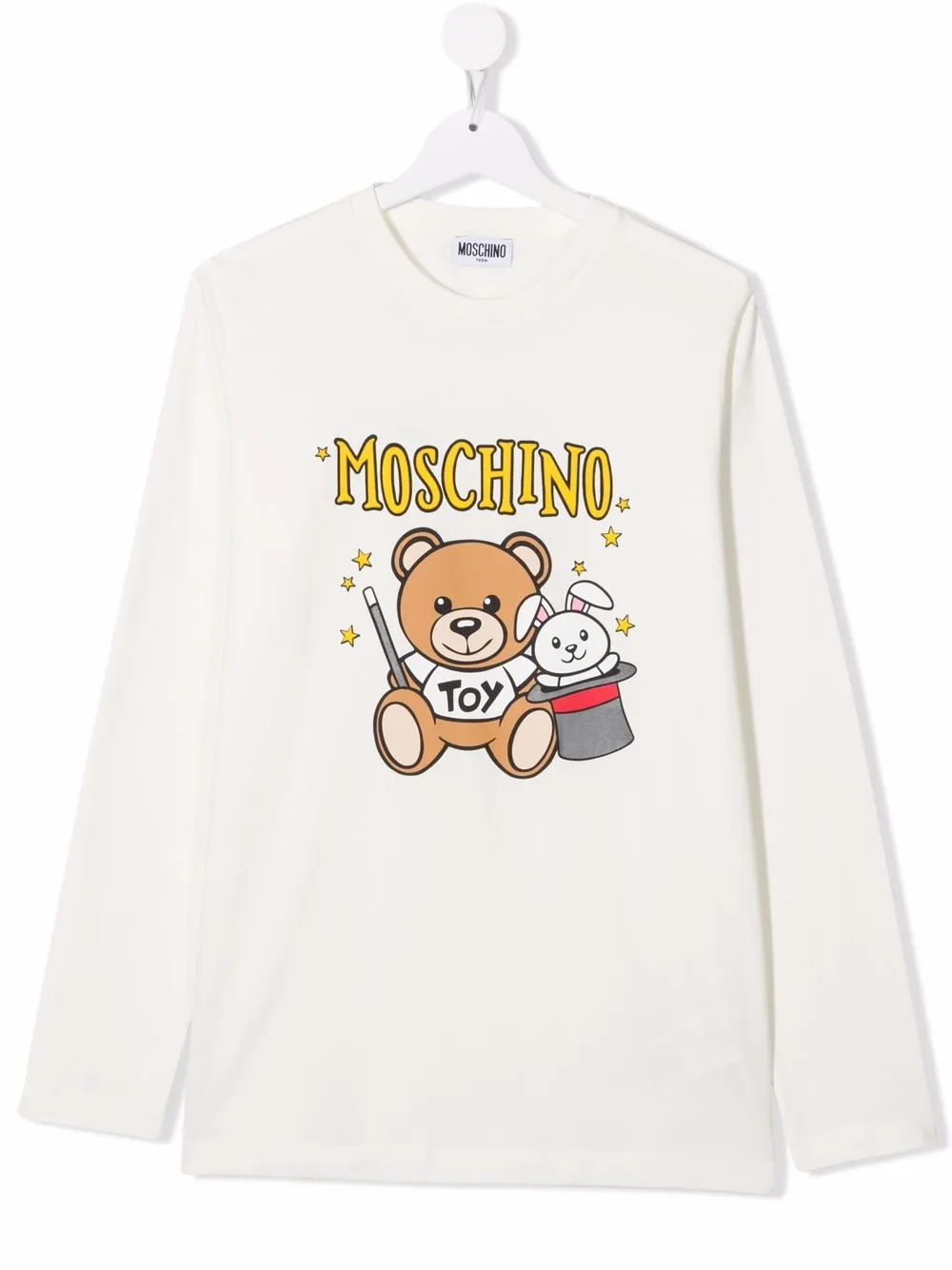 фото Moschino kids топ с длинными рукавами и логотипом