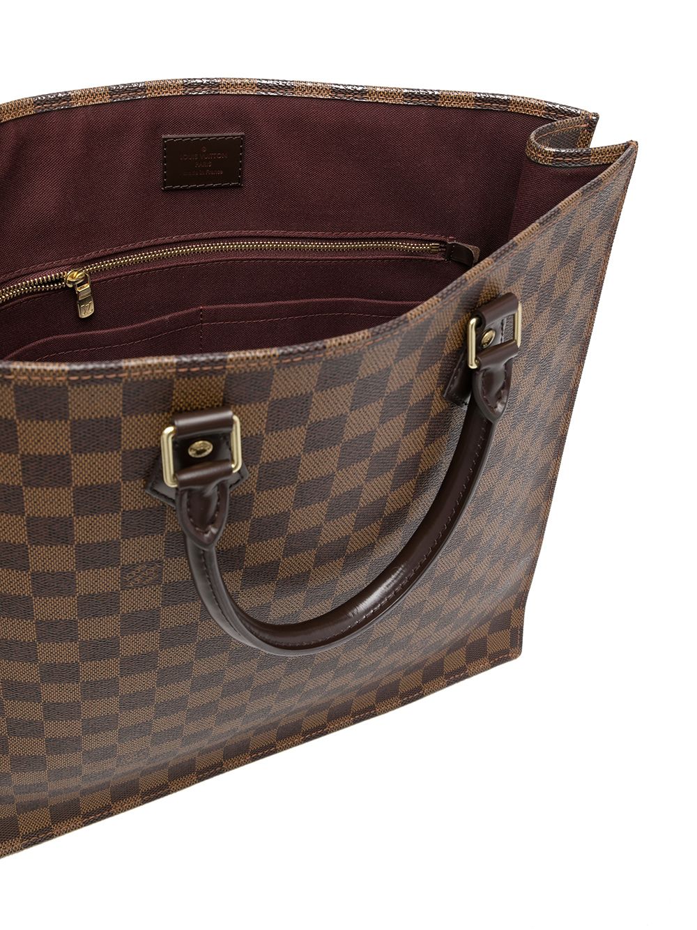 LOUIS VUITTON Damier Ebene Sac Plat NM 216135