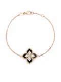 Roberto Coin 18kt rose gold Princess Flower diamond and jade bracelet - Pink