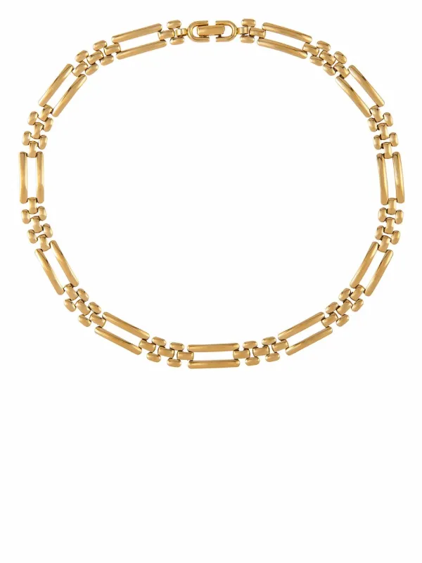 Monet Pre-owned 1980s Watchband-link Choker in Gold