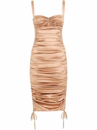 dolce and gabbana ruched dress