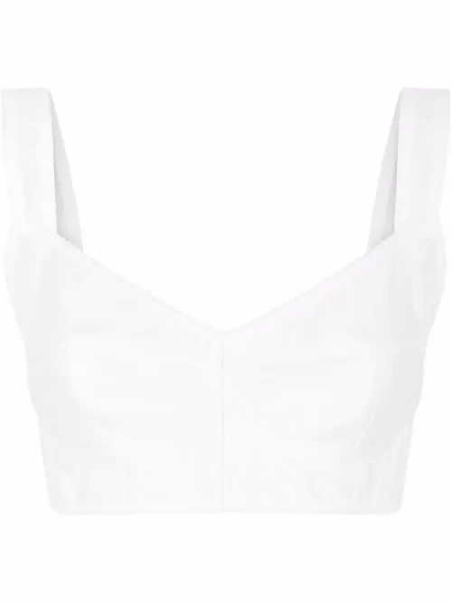 Haut Corset à coupe crop - Dolce & Gabbana - Modalova