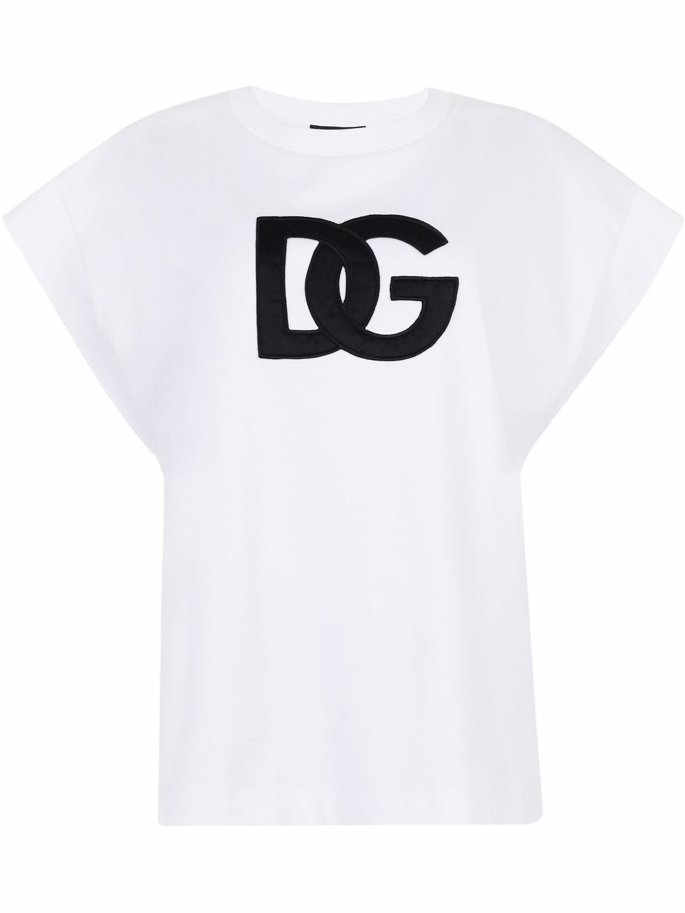 Dolce And Gabbana Interlock Logo Patch T Shirt Farfetch