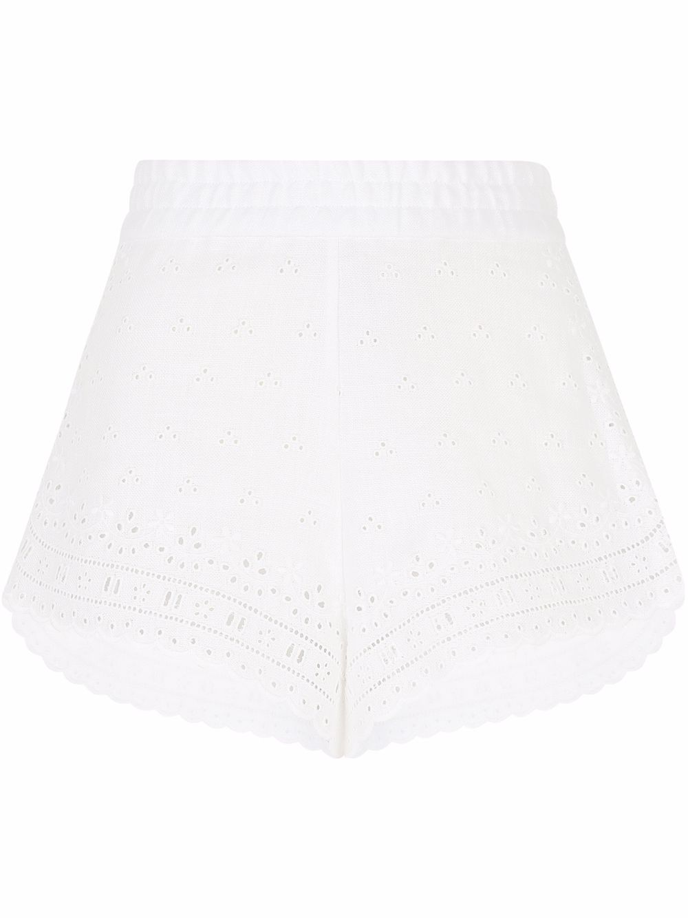 Dolce & Gabbana embroidered linen shorts - White