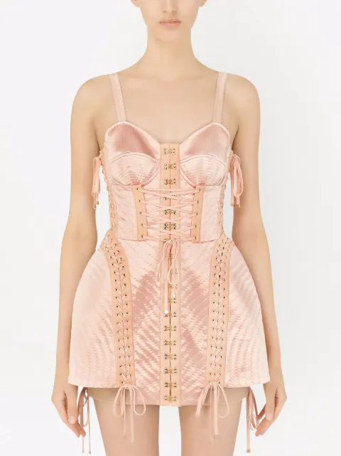 Dolce \u0026 Gabbana corset-style eyelet 
