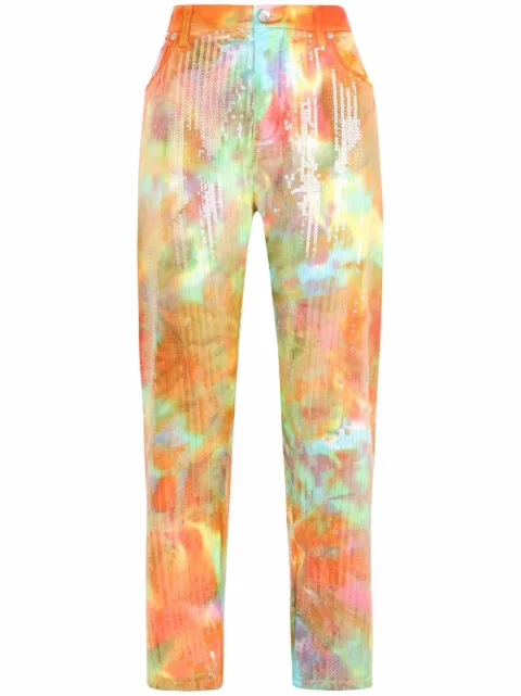 Dolce & Gabbana Calça jeans com aplicação de paetês