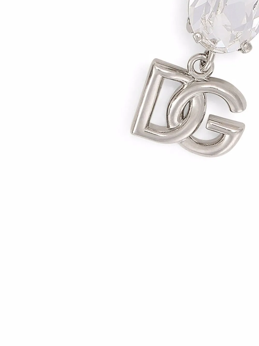 DOLCE & GABBANA ロゴ クリスタル装飾 ピアス Dolce & Gabbana ドルチェ＆ガッバーナ クリスタル ロゴ ピアス