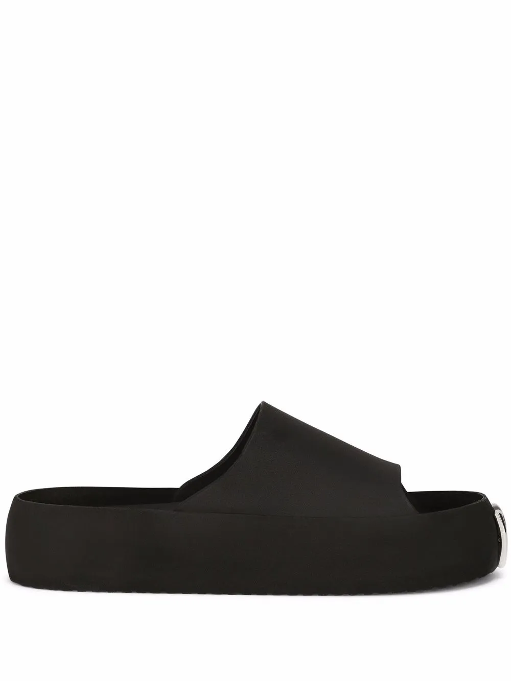 

Dolce & Gabbana sandalias con placa del logo - Negro