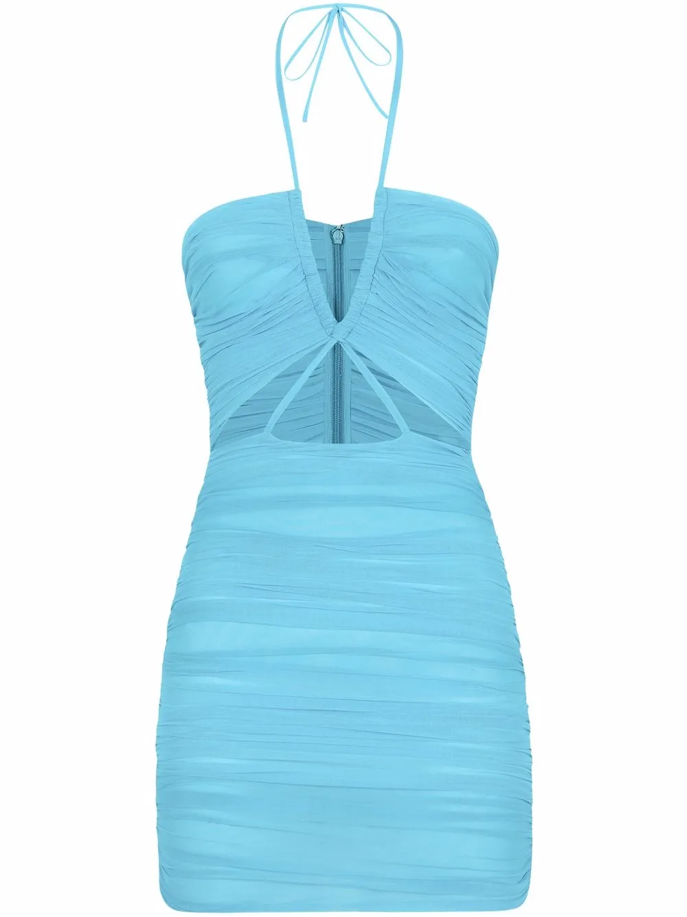 

Dolce & Gabbana vestido con detalles de abertura - Azul