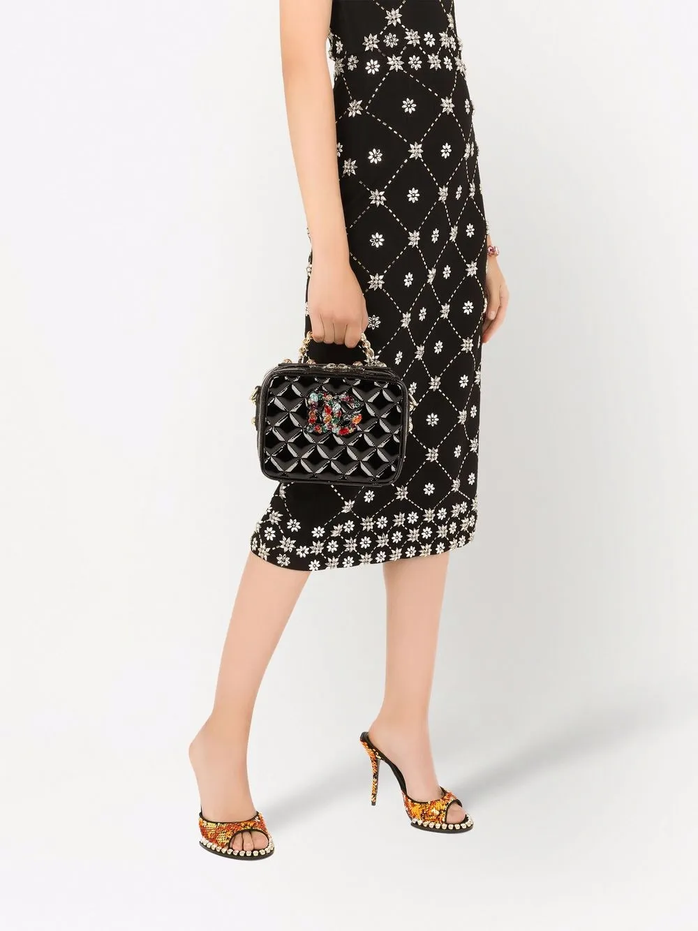 фото Dolce & gabbana стеганая сумка 3.5 с верхней ручкой