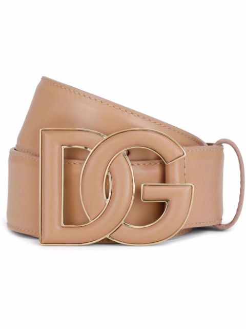 Dolce & Gabbana DG-logo leather belt Women