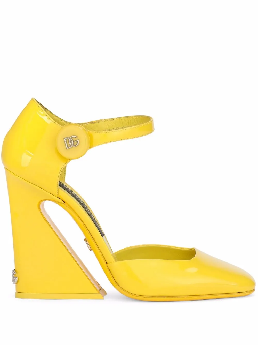 

Dolce & Gabbana zapatillas con tacón esculpido - Amarillo