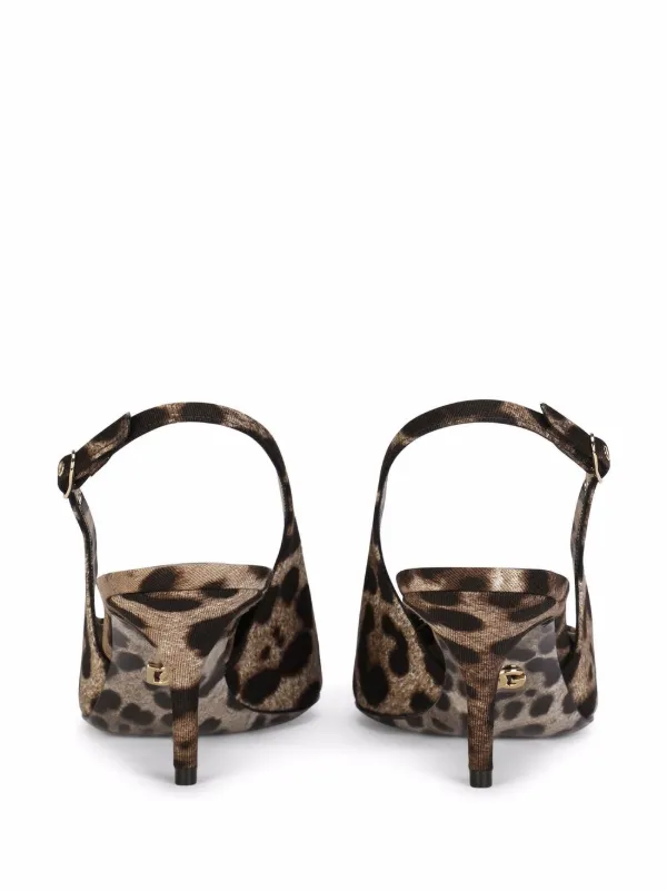 animal print slingback