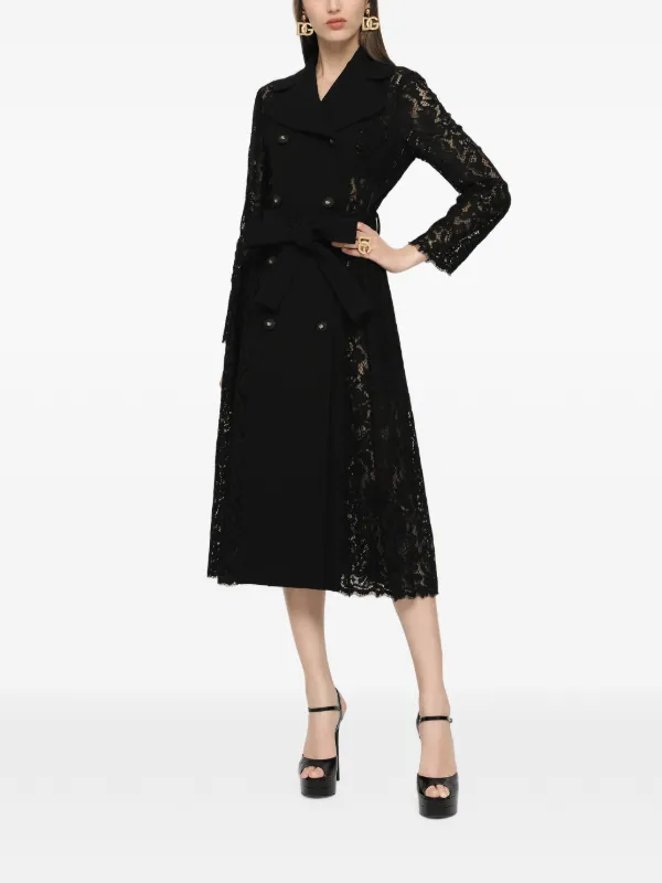 black lace dress coat Black&White Warrior Down Coat (Black) In-stock / Short version / S