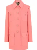 Dolce & Gabbana longline wool coat - Pink