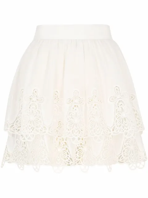 Dolce & Gabbana embroidered cotton miniskirt