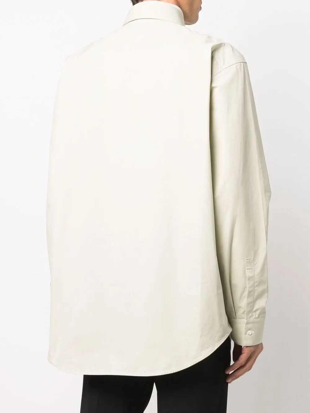 фото Jil sander рубашка оверсайз с заостренным воротником