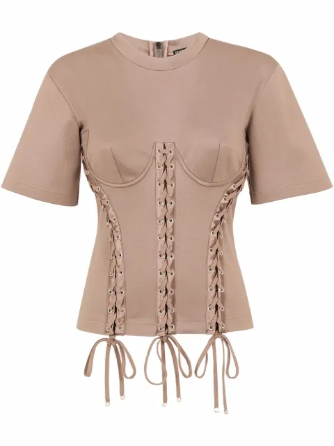 Dolce & Gabbana playera con detalle de ojales