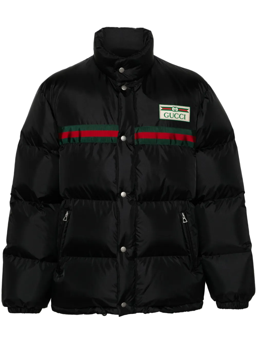 Gucci logo-patch Padded Jacket - Farfetch