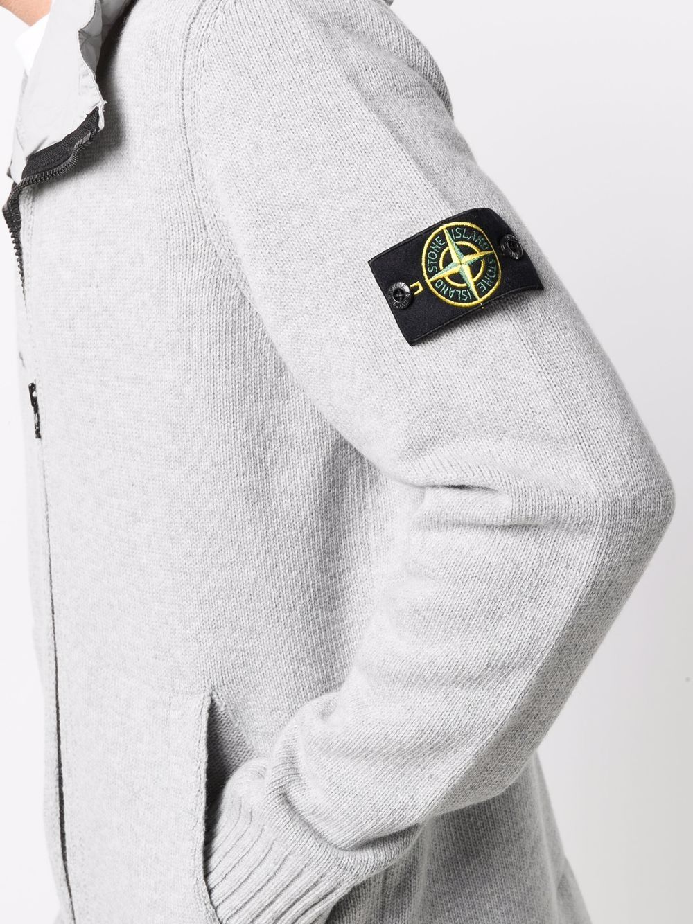 фото Stone island кардиган с капюшоном и нашивкой-логотипом