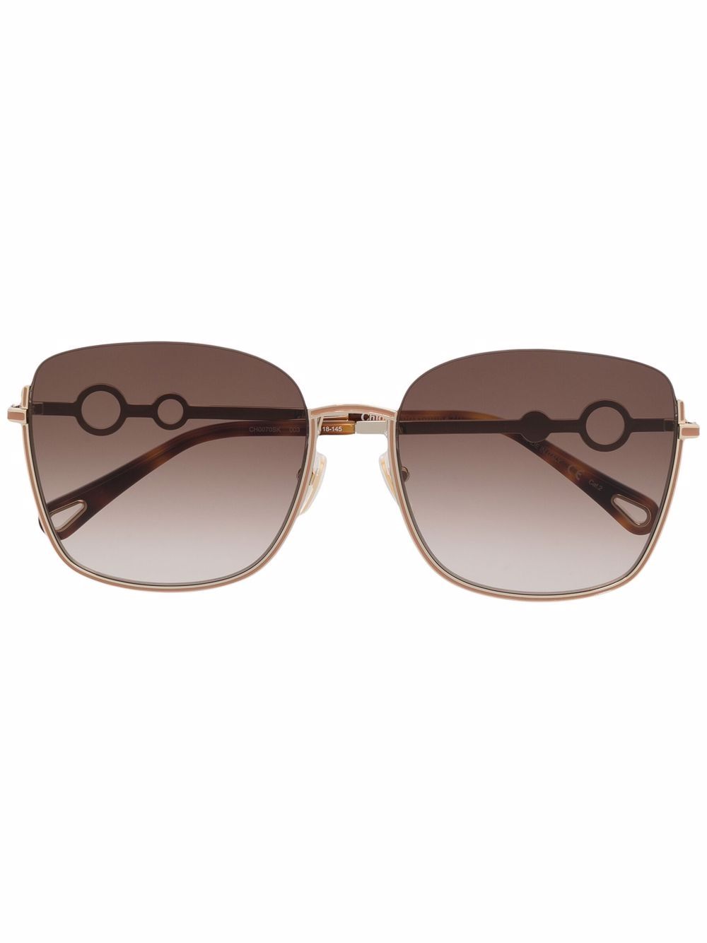 Chloé Eyewear Sofya Oversized Frame Sunglasses - Farfetch