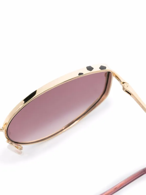 Cartier Eyewear Occhiali Da Sole Con Dettaglio Pantera - Farfetch